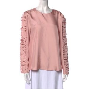 Light pink ruffled tibi top, size 8
